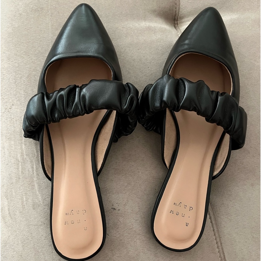 Black Mules Size 8
